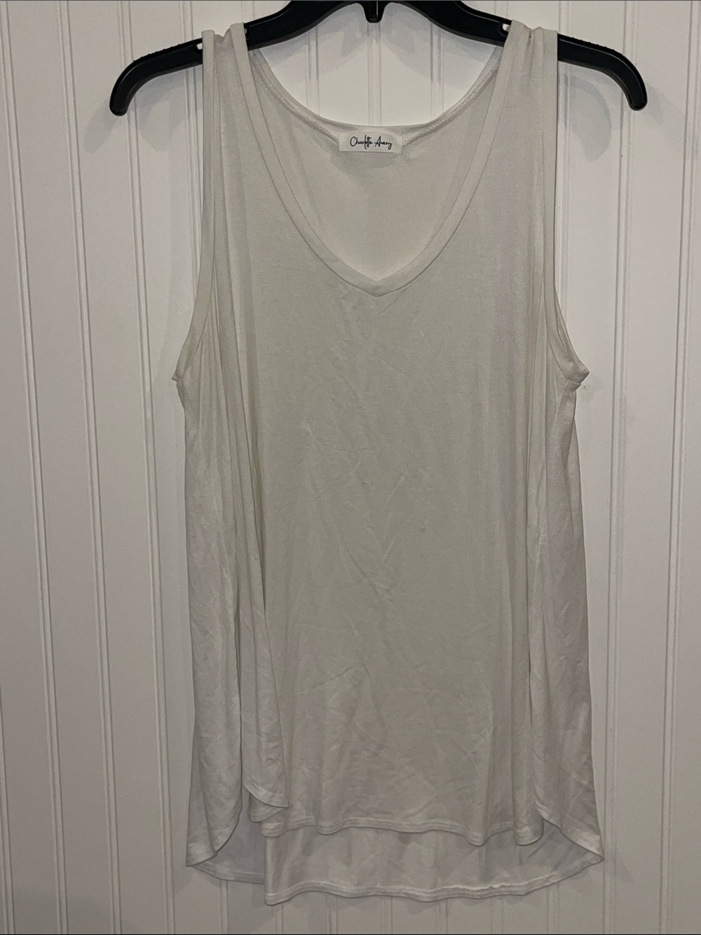 Crewcuts by J.Crew White Layered V-Neck Tank
